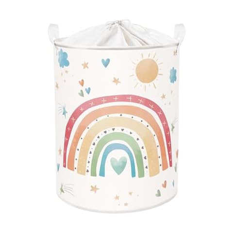 Clastyle 63L Rainbow Kids Laundry Hamper Cover