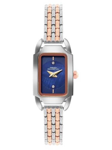 Image of French Connection Opessence Analog Blue Rectangle Dial Watch for Women-FCN0177URTM