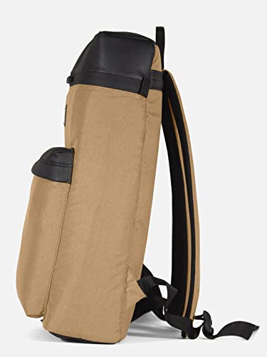 Image of Rectangle Backpack Unique Top Leather Classic Travel Laptop Bag Laptop Office /School /Travel /Business Water Resistant - Fits Up to 15.6 Inch Laptop Notebook