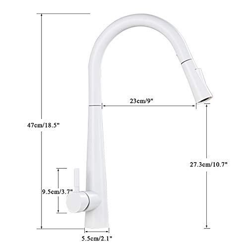 Grifo para ollas de cocina con brazo oscilante de latón antiguo 3
