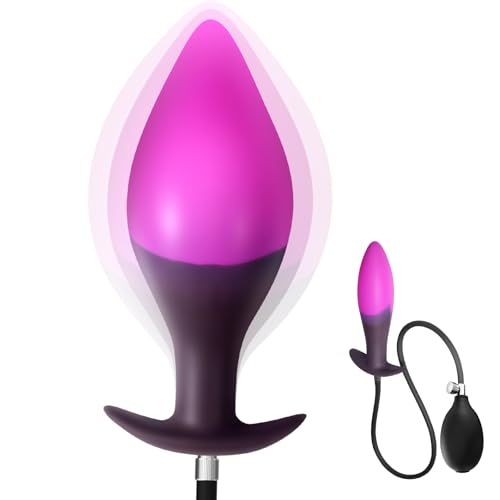Aufblasbarer Analplug Silikon Mit Pumpe 26cm XXL Dildo Analdehner Für Männer Tunnel Plug Aufpumpbar But Plug Anal Spielzeug Für Sissy Paare Frauen Extreme Anal Toys Thlsexy