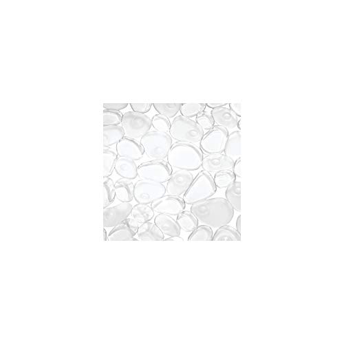 InterDesign Pebblz Bath Mat for Tub, Clear