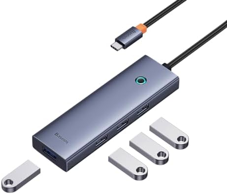 Baseus UltraJoy Series 4-Port HUB Space Grey（Type-C to USB3.0 * 4...