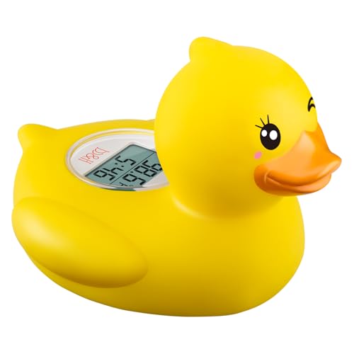 Image of b&h Baby Thermometer, The Infant Baby Bath Floating Toy Safety Temperature Thermometer (Winking Duck)