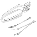 INOOMP 3Sätze Schneckenzange und Set Teiliges Küchengeschirr für Französische Schnecken Ergonomischer Griff für Zuhause oder Restaurant