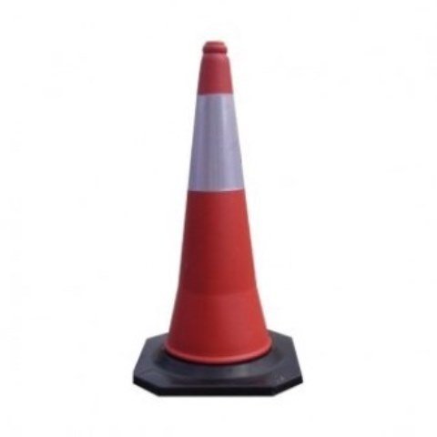 Cono Señalizacion 75Cm Banda Reflectante 2 Piezas En Oferta Cono De Señalización Tráfico Carretera Reflectante 75 Cms Con Base De Goma Norma Une En 13244 Banda Reflectante Clase I