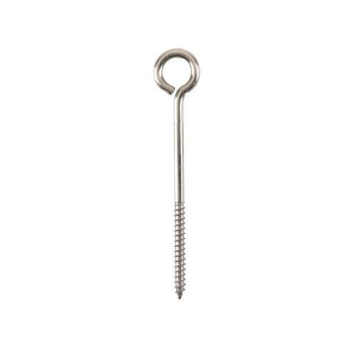 Hampton 1/4 in. x 5 in. L Stainless Steel Lag Thread Eyebolt Nut Included