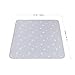 Splat Mat for Under High Chair/Arts/Crafts, WOMUMON Washable Baby Spill Mat Waterproof Anti-Slip Floor Splash Mat, Portable Play Mat and Table Cloth (Star, 51