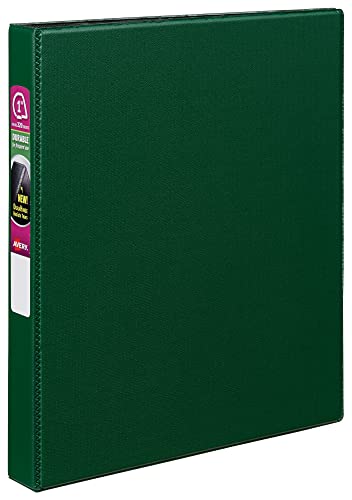 Avery Durable 3 Ring Binder 1 Slant Rings 1 Green Binder (27253)