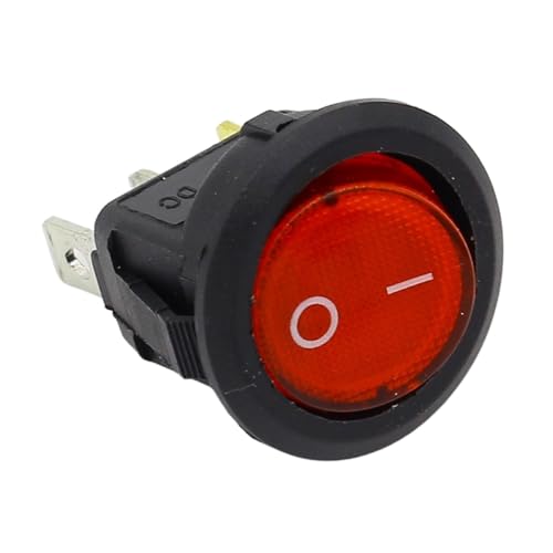 Interrupteur de lumière LED SPST 220V anti-oubli avec voyant lumineux rouge pour voiture