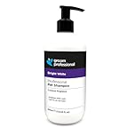 GROOM PROFESSIONAL Bright White Dog Shampoo - Coat Whitening Shampoo for Dogs - Enhances White Tones - Deep Cleansing Formula for Dirty Coats - Added Coconut Oil for Soothing Dry or Itchy Skin, 350ml