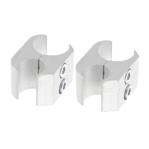 BUTIFULSIC Alloy Wheelchair Pipe Clamp 2pcs Cane Holder Clamp Easy Installation Secure Pipe Lock for Walker
