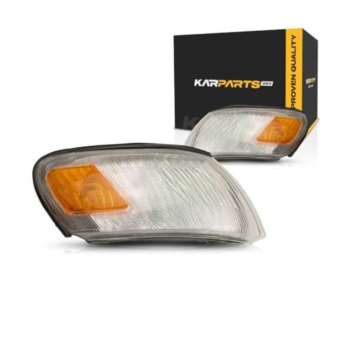 For Toyota Corolla 1993 94 95 96 1997 Cornering Light Assembly Driver and Passenger Side | Pair | Sedan/Wagon | Smooth | Replacement For TO2550106, TO2551106 | 81620-12600, 81610-12600