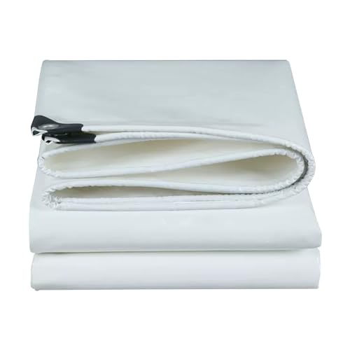 Bâches imperméables Robustes avec œillets renforcés, bâche extérieure Pliable en PVC Polyvalente pour auvent, Tente, Toit, Camping, terrasse, Piscine –...