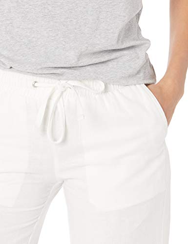 Image of Amazon Essentials Women's Linen Blend Drawstring Relaxed Fit Wide Leg Pants (Available in Plus Size)