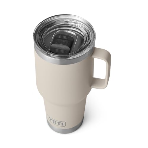 YETI Rambler 30 oz Travel Mug, Stainless Steel, Vacuum Insulated with Stronghold Lid, Cape Taupe