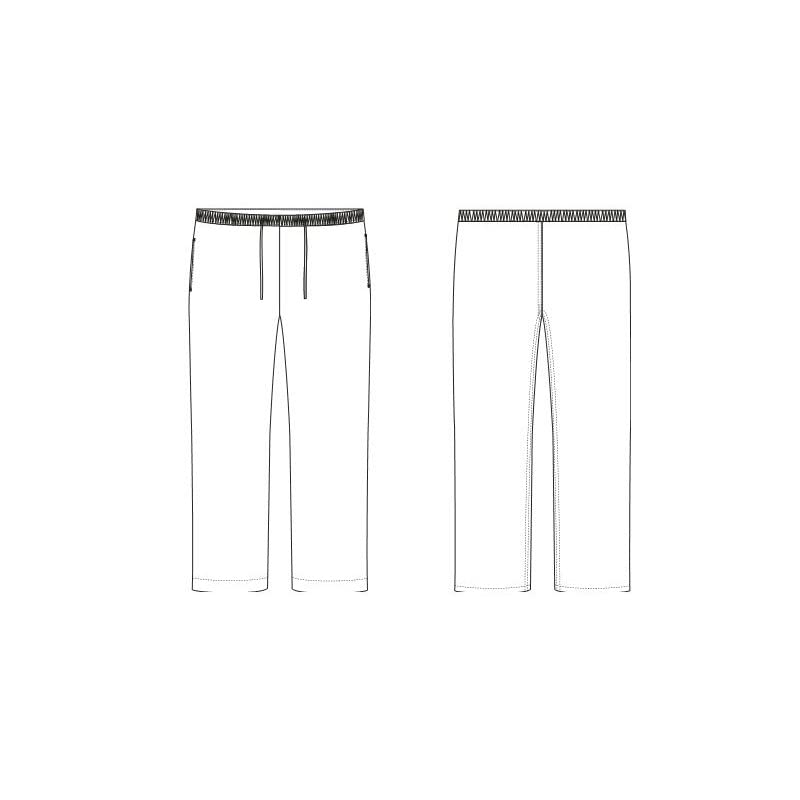 Hurry Jump Pantalon de Cuisine Homme Femme Pantalon de Chef Taille élastiquée Deux Poches Hauteur réglable idéal apprentis Uniforme Tenue Cuisine Cordon serragee Noir/Gris Clair/Gris foncé