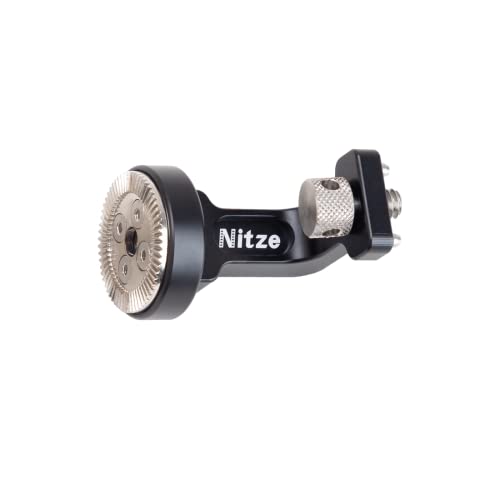 Nitze N68 ARRI Rosette Mount to 1/4" Screw w Locating Pins for DSLR Camera Cage Stabilizer Rig Support