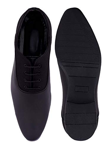 Aadi Men's Black Synthetic Leather Derby Formal Shoes MRJ1488_06