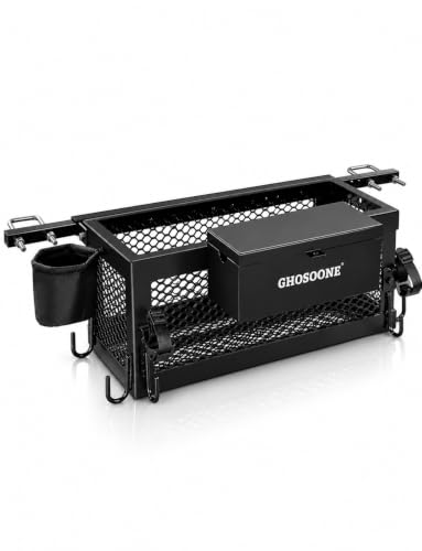 GHOSOONE Heavy Duty Tractor Tool Box 24x 10x 10 Multi-Function Tractor Accessories Suitable for Most Tractors and Zero Turn Mower