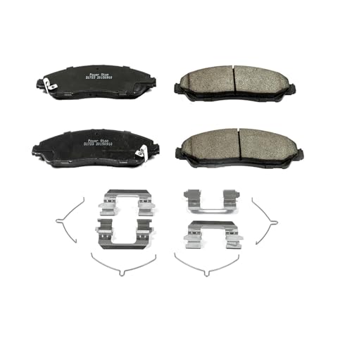 Image of PowerStop Front Brake Pads for Acura MDX 2014-20 |Honda Pilot 2016-20 |Ridgeline 2017-20 - Z17 Ceramic Brake Pads with Installation Hardware, 17-1723