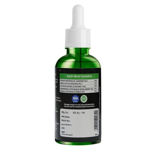 Sheopals Growth Natural Rosemary & Kalonji Beard Oil 50 ml (2 Packs)– Promotes Thicker, Healthier Beard Growth with Moroccan Argan, Vitamin E & Sweet Almond – All‑Natural, Sulfate‑Free & Paraben‑Free