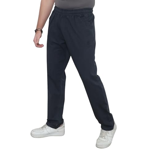 Image of Men's Premium Cotton Blend Trouser | Soft Breathable Casual Pants for Men | Regular Fit Stylish Lower for Office, Travel