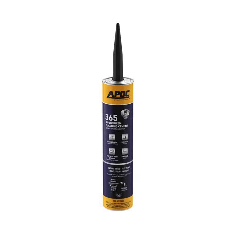 Black Jack Rubr-Seal Gloss Black Rubber Roof &amp; Flashing Cement 10.1 oz.