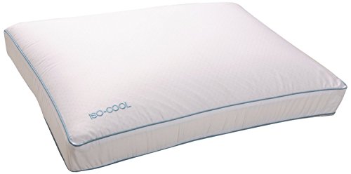 2 X Iso-Cool Memory Foam Pillow, Gusseted Side Sleeper ,Standard