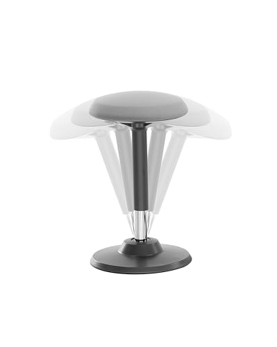 Image of Standing Desk Balance Wobble Stools, Height Adjustable 22-33 Inch for Office and Classroom, Anti-Fatigue Standing Chairs, Ergonomic Stools with Anti-Slip Flat Bottom, Black