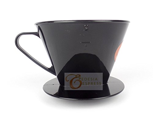 Black Plastic Coffee Filter Cone (2)