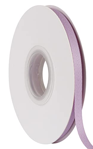 Joycrosso Herringbone Tape Twill Ribbon Soft Handle, Great for Gift Wrapping Craft Sewing 6mm x 22 Meters - Lt.Orchid - Image 4