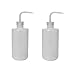 2Pcs 500ml Plastic Safety Wash Bottle Translucent Plastic Squeeze Measuring Bottle Narrow Mouth Empty Bent Tip Storage Containers For Gardening Lab Tattoo (500ml/17oz)