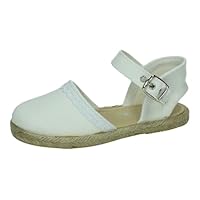 CONDIZ 263/001 SANDALIAS ESPARTEÑAS NIÑA SANDALIAS BLANCO 23