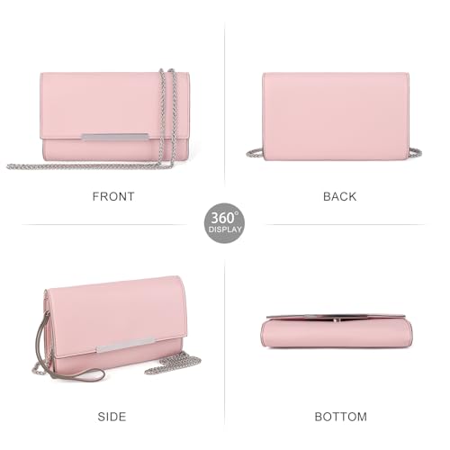 Image of AFKOMST Clutch Purses for Women Small Convertible Wristlet and Evening Bag | Vegan Leather, Fits 6.7-inch Phone /Passport, Versatile for Formal Events /Prom /Wedding /Cocktail /Night Out /Daily Use