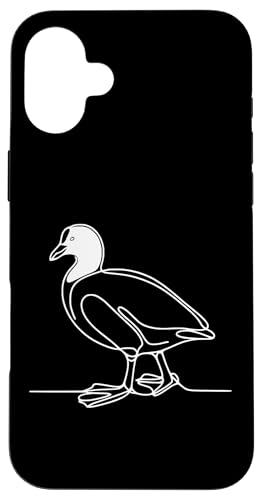 Carcasa para iPhone 16 Plus Line Art Bird & Ornitólogo American Coot