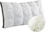 WhatsBedding Luxury Goose Feather Down Pillow - Pillows for Side Sleepers, 100% Cotton Best Pillows for Sleeping, Hotel Collection Fluffy Pillow for Bed, 20' x 26' Down Feather Pillow, Pack of 1