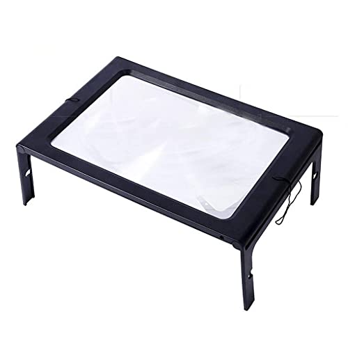 Educational Hobby Magnifiers, Desktop USB Plug-in Reading Repair Chest Hanging Square Full Page Led Lighting Old Man Desktop