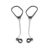 VBESTLIFE Rearview Mirror, 1 Pair Adjustable Rotatable Wide Angle Rear View Shockproof Convex Mirror for 0.87-0.98 inch Diameter Handlebar, VBESTLIFEa0458b1usg