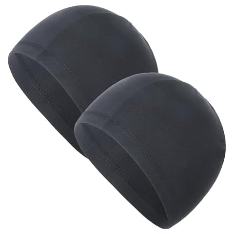 Kotii 2 Pieces Summer Lightweight Cooling Skull Cap Helmet Liner Beanie Cycling Running Sweat Wicking Hat for Men Women Grey Cover