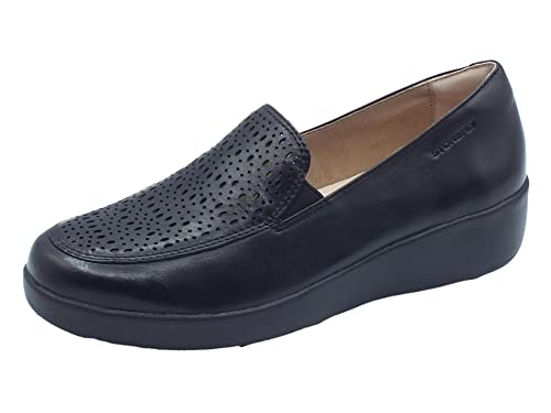  Stonefly 218962 Paseo Nappa Black Mocassini Confort per Donna in Pelle con Elastici (Taglia 40)