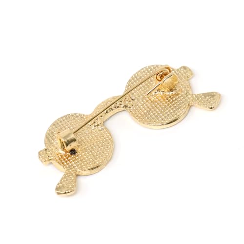 Image of yueton 1 Pack Creative Sunglasses Brooch Cute Suit Accessory Women Fashion Unique Glasses Pin Funny Gifts for Women Men