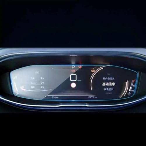 Protection d'écran en verre trempé premium pour système de navigation Peugeot 5008
