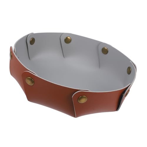 UPKOCH Elegante Vassoio Pieghevole Portatile Portaoggetti Estetico Per Portagioie Portachiave Portaoggetti Da Tavolo Dingresso Piatto Decorativo