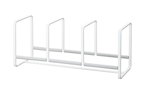 Yamazaki Industries 3149 Dish Stand, Dish Rack, Plate, Wide, S, White