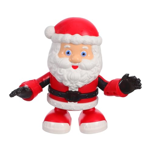 Poupée Père Noël dansant électrique, décoration animée pour fête de Noël