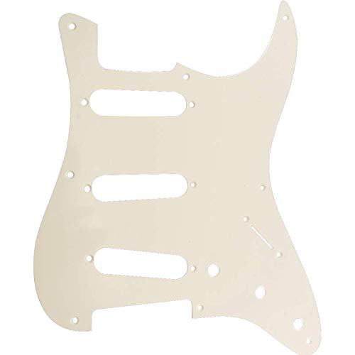 Pickguard - For '57 Strat, 8 Hole, Single Ply, Color: Aged White