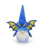 Vytina Cute Dinosaur Dragon Gnomes Plush Gifts Handmade Awesome Blue Dragon Guardian Animal Theme Gnome Elf Figurine Swedish Tomte Collectible Gnome Gonk Doll for Home Decor