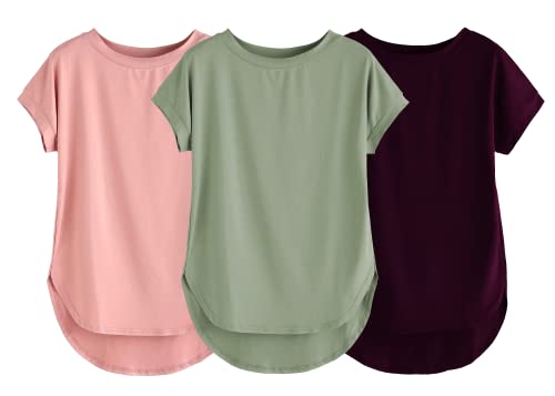 Image of Fabricorn Stylish Plain Up and Down Cotton Tshirt for Women
