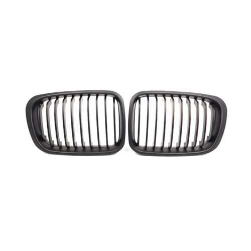Rejilla delantera para E46 Serie 3 de 4 puertas (1998-2001) en color negro mate, 2 piezas
